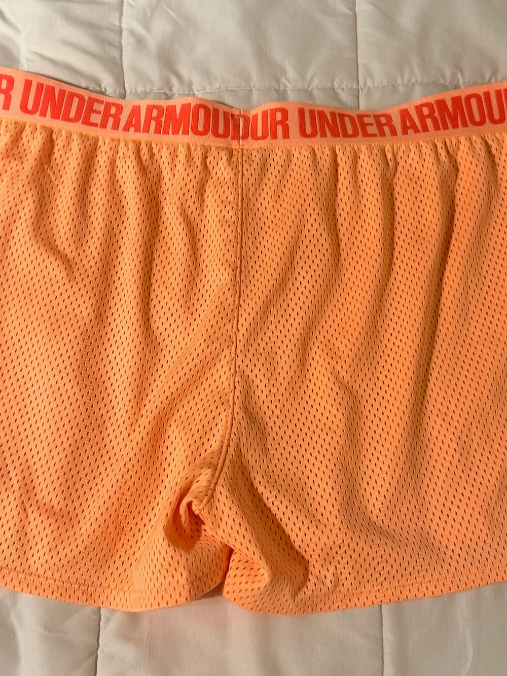 Under Armour Men’s Neon Orange Mesh Boxer Briefs